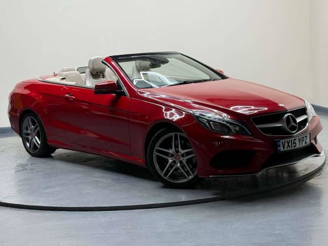 Mercedes-Benz E Class 2.1 E220 AMG Line Premium Bluetec Auto 2dr Convertible Diesel Red
