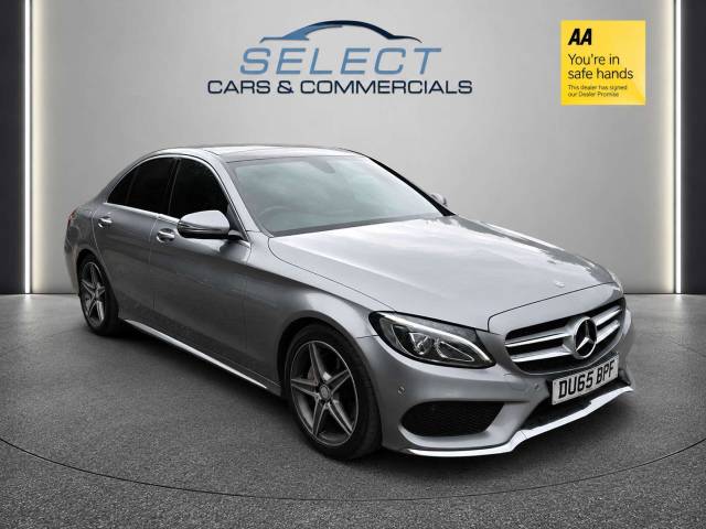 Mercedes-Benz C Class 2.1 C220 D AMG Line Premium Auto 4dr Saloon Diesel Silver