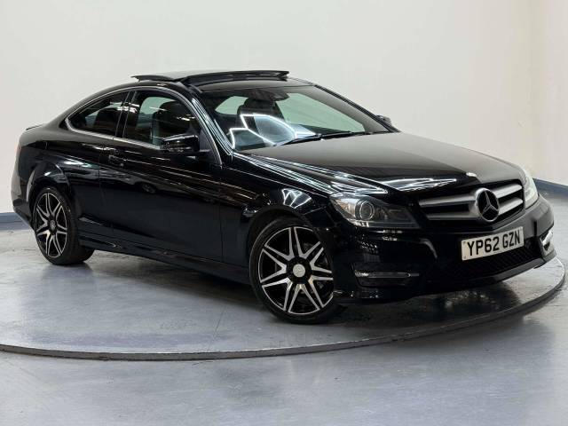 Mercedes-Benz C Class 2.1 C220 AMG Sport+ CDi BlueEfficiency Auto 2dr Coupe Diesel Black