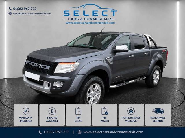 Ford Ranger 2.2 Ranger Limited Edition 4x4 TDCi 4WD Pickup Diesel Grey
