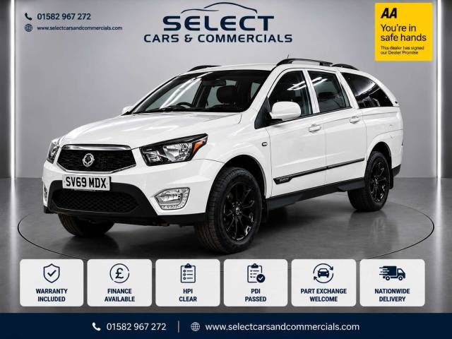 SsangYong Musso 2.2 Musso EX Auto 4WD Pickup Diesel White