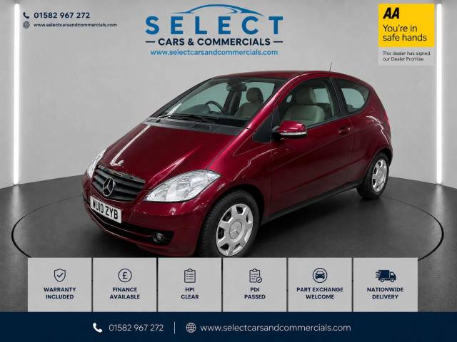 Mercedes-Benz A Class 2.0 A160 CDi Classic SE CVT 3dr Hatchback Diesel Red