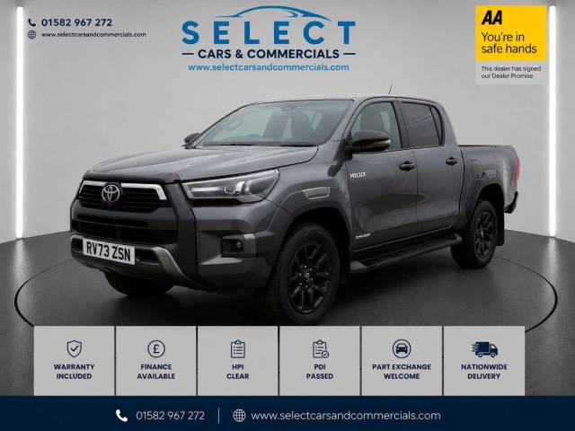 Toyota Hilux 2.8 HI-Luxury Invincible X D-4D 4WD Double Cab Auto 4WD 5dr Pickup Diesel Grey