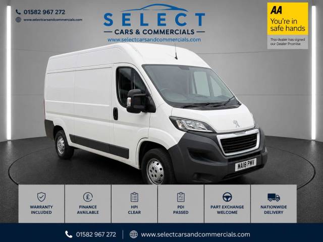 Peugeot Boxer 2.0 Boxer 335 Professional L2H2 Blue HDi Panel Van Diesel White