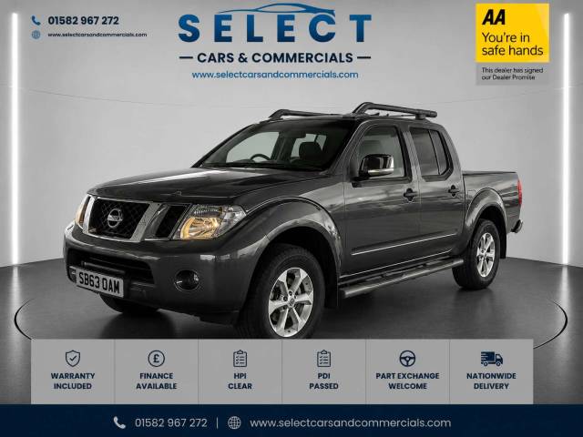 Nissan Navara 2.5 Navara Tekna dCi Auto 4WD 5dr SUV Diesel Grey
