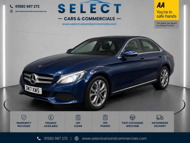 Mercedes-Benz C Class 2.1 C220 D Sport 4dr Saloon Diesel Blue