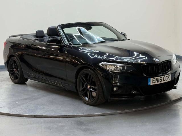 BMW 2 Series 2.0 218d M Sport Auto 2dr Convertible Diesel Black